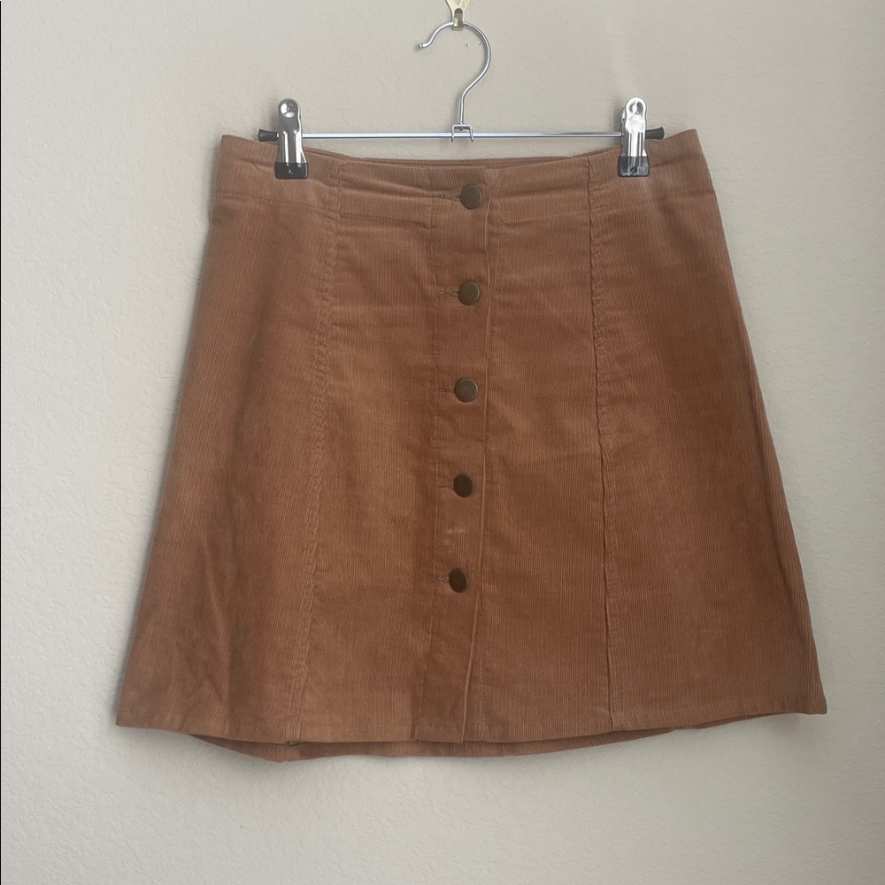 Target A-Line Tan Corduroy Skirt